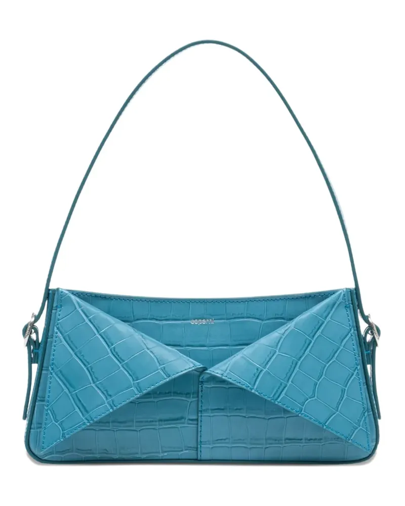 COPERNI crocodile-effect belt handbag - Blau Blau