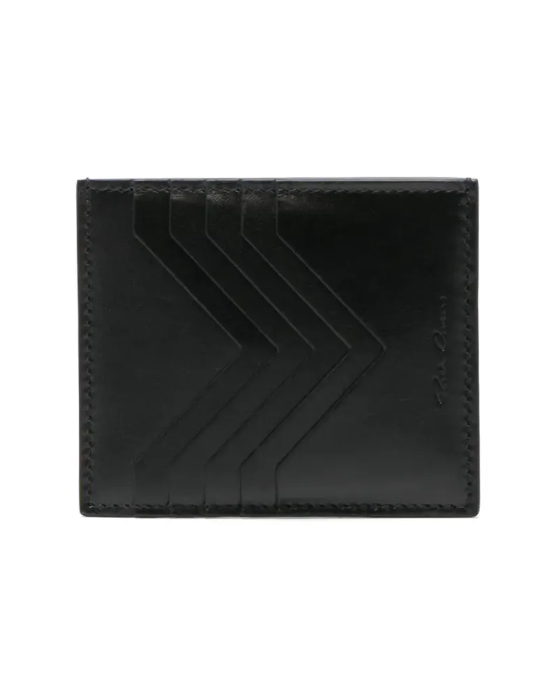 Rick Owens Quadratisches Kartenetui - Schwarz Schwarz