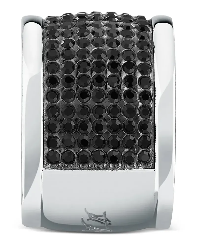 Karl Lagerfeld crystal-embellished band ring - Silber Silber
