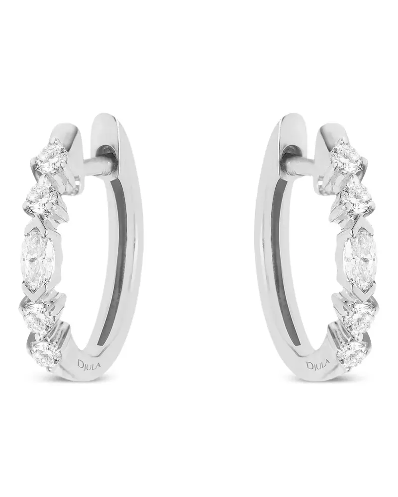 DJULA Fairytale diamond hoop earrings - Silber Silber
