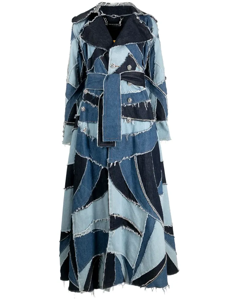 Philipp Plein Doppelreihiger Blazer - Blau Blau