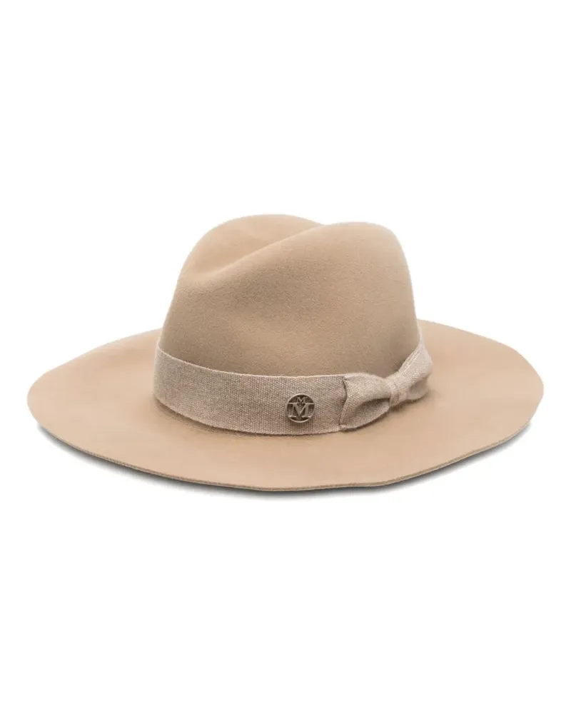 Maison Michel Filzhut mit Schleife - BEIGE Beige
