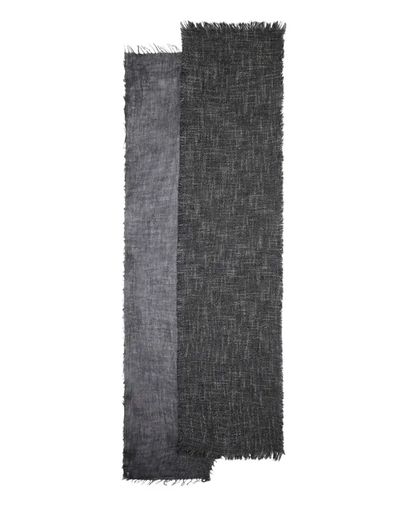 Yohji Yamamoto fringed scarf - Grau Grau