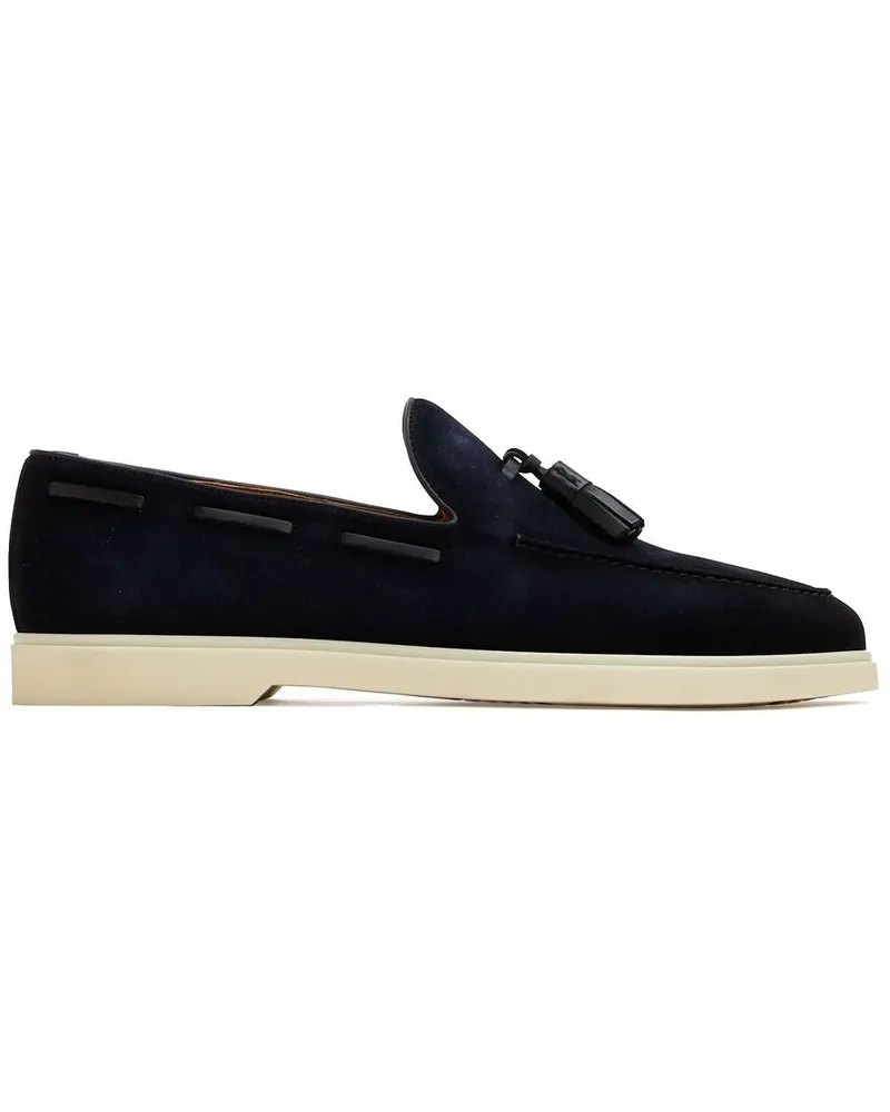 Magnanni Loafer aus Wildleder mit Quasten - Blau Blau