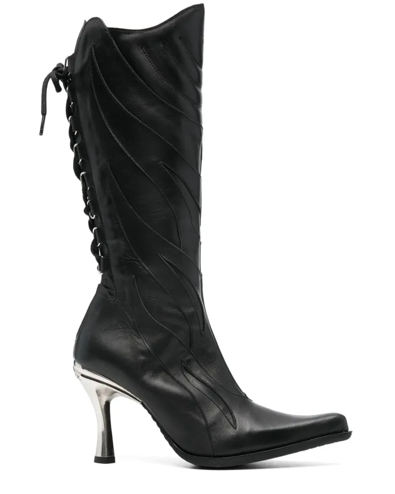 VETEMENTS x New Rock Firestorm Stiefel 100mm - Schwarz Schwarz