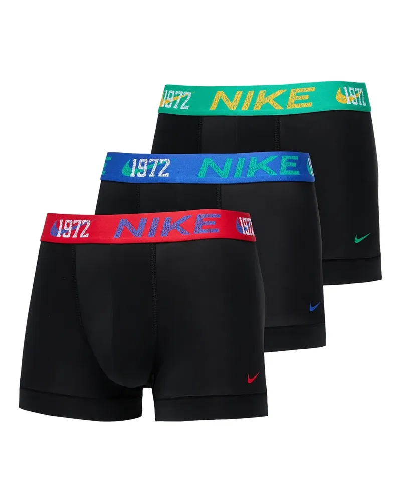 Nike Dri-FIT Boxershorts mit Logo-Bund (3er-Set) - Schwarz Schwarz