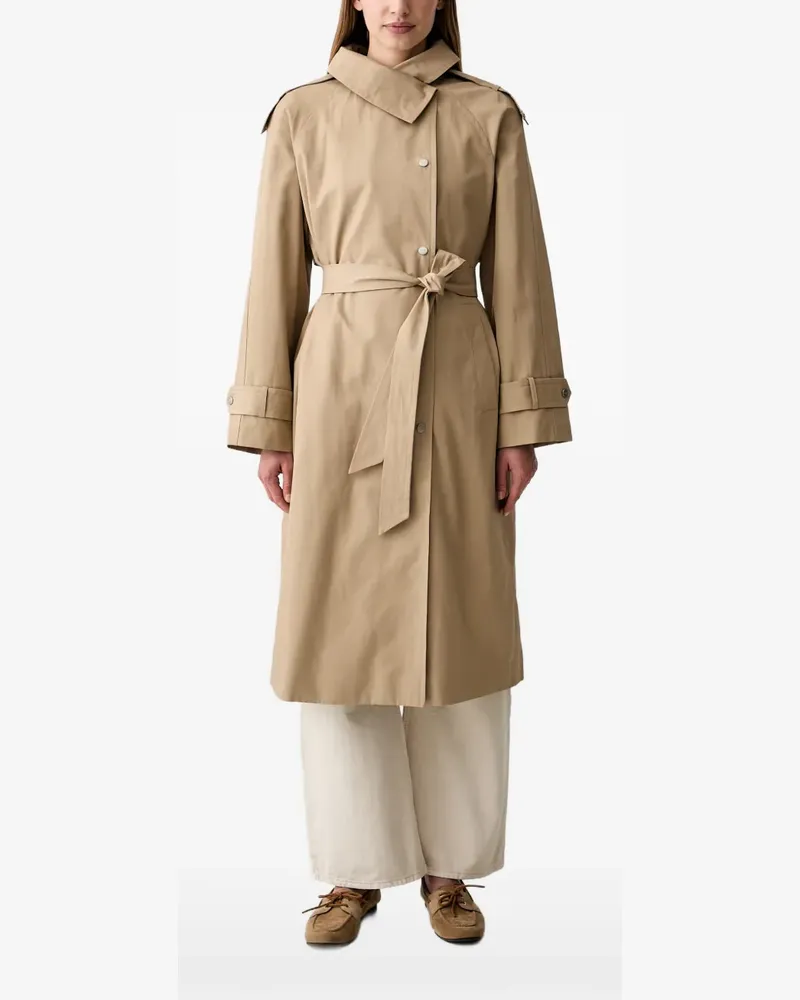 DKNY belted trench coat - Nude Nude