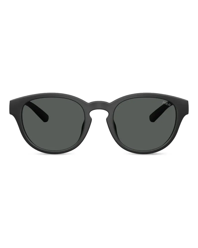 Ralph Lauren Sonnenbrille mit rundem Gestell - Schwarz Schwarz