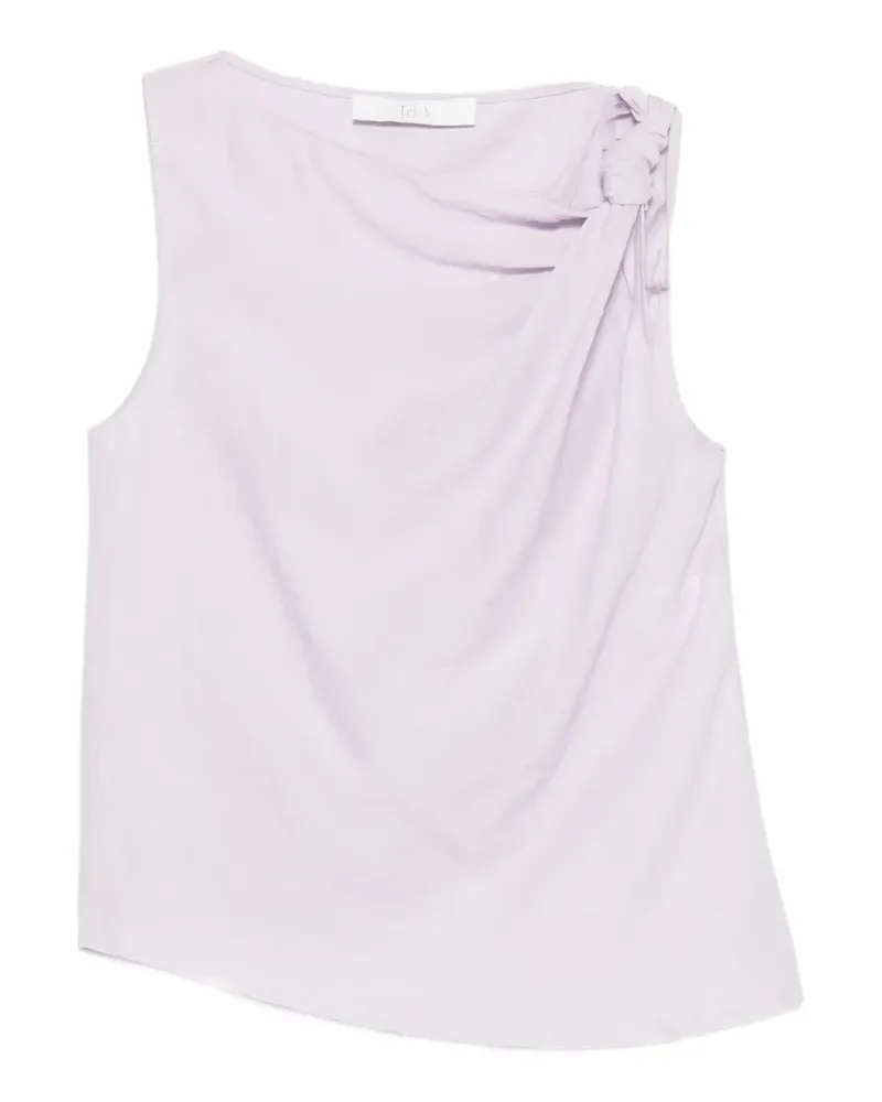TELA knotted asymmetric top - Violett Violett