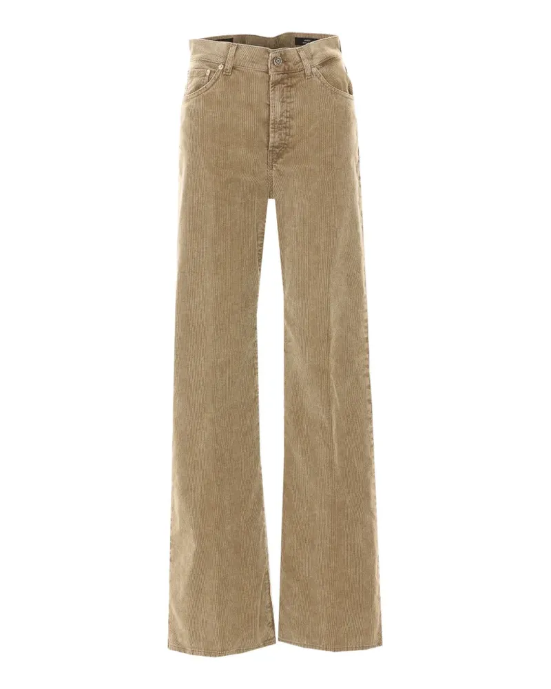 Dondup corduroy wide-leg jeans - Nude Nude