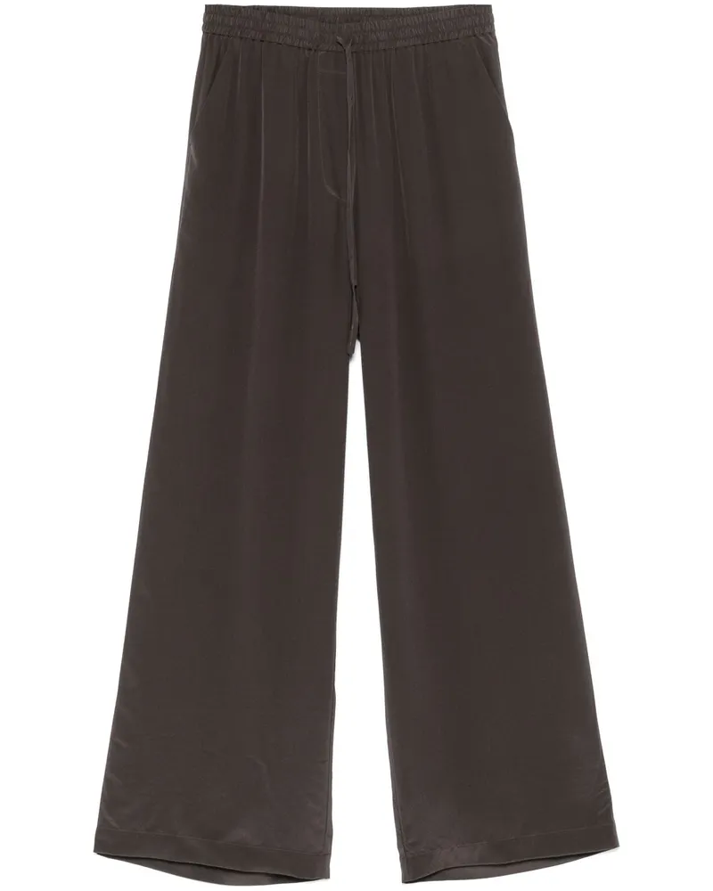 P.A.R.O.S.H. P.A.R.O H. Hose aus Seide - Schwarz Schwarz