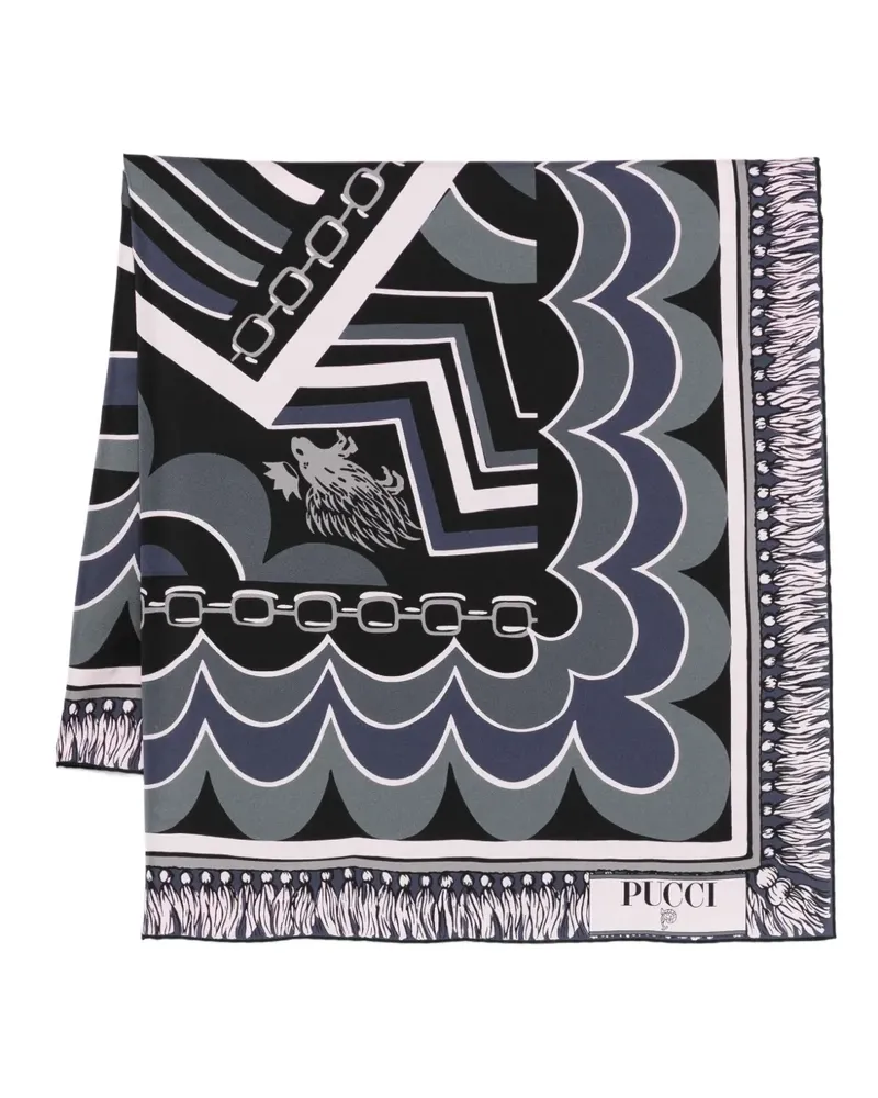 Emilio Pucci printed silk scarf - Schwarz Schwarz