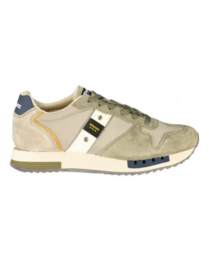 Blauer Queens Sneakers mit Einsätzen - Grün Grün
