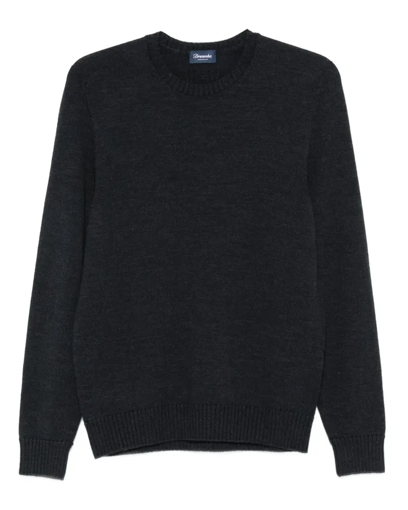 Drumohr  Pullover mit rundem Ausschnitt - Grau Grau