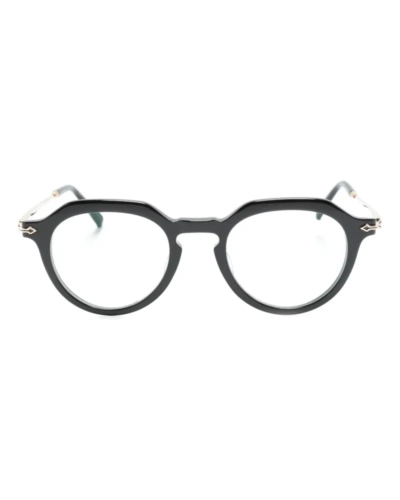 MATSUDA Brille mit rundem Gestell - Schwarz Schwarz