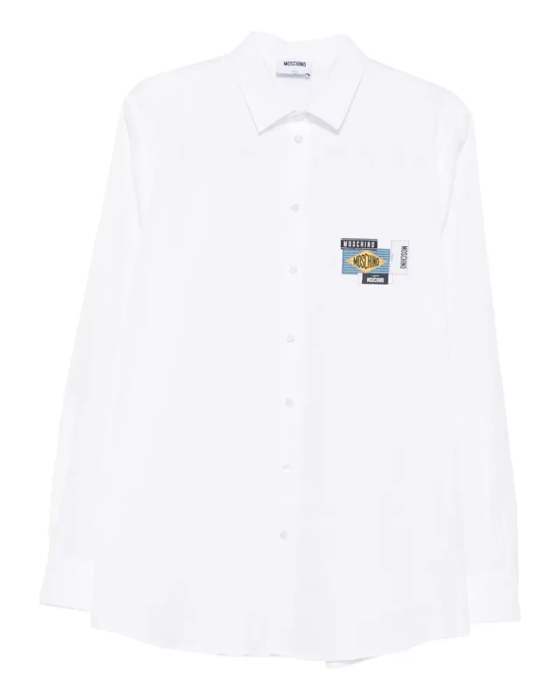 Moschino Hemd mit Logo - Weiß Weiß