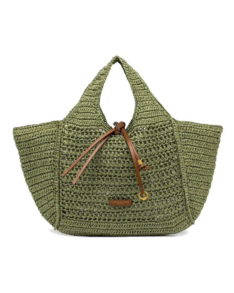 Gianni Chiarini Nefeli Schultertasche mit Kordelzug - Grün Grün