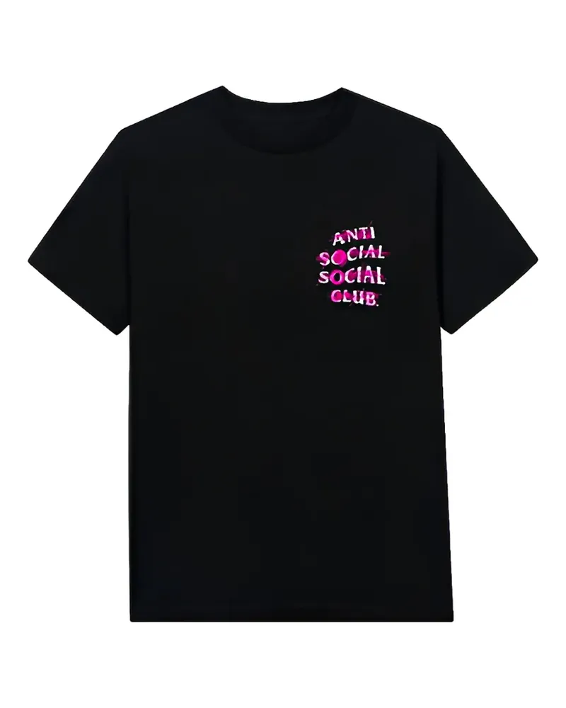 Anti Social Social Club Nevermind T-Shirt mit Logo - Schwarz Schwarz