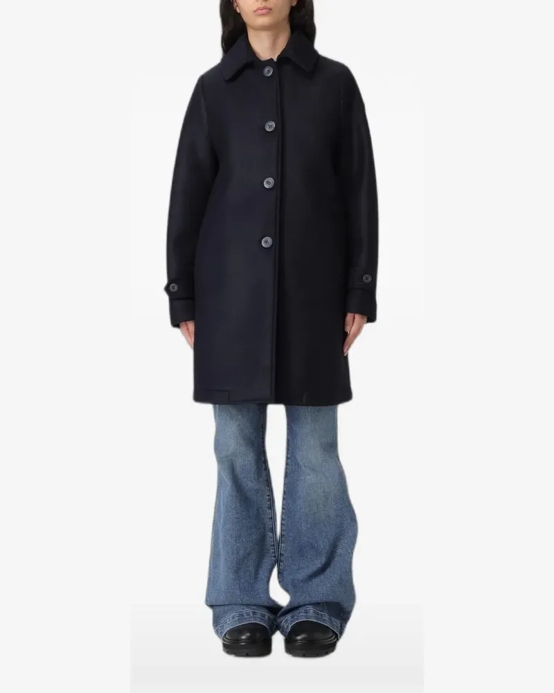 Colmar single-breasted wool-blend coat - Blau Blau