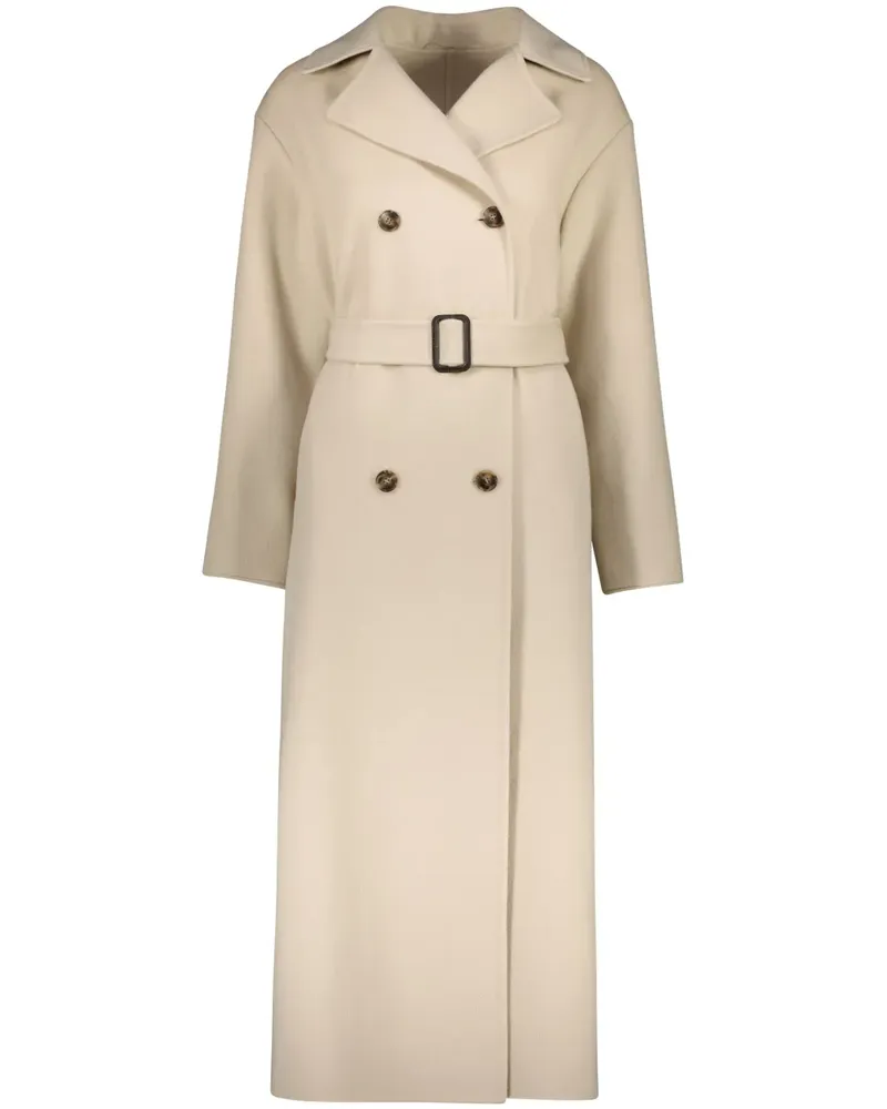 Yves Salomon Trenchcoat im Layering-Look - Nude Nude