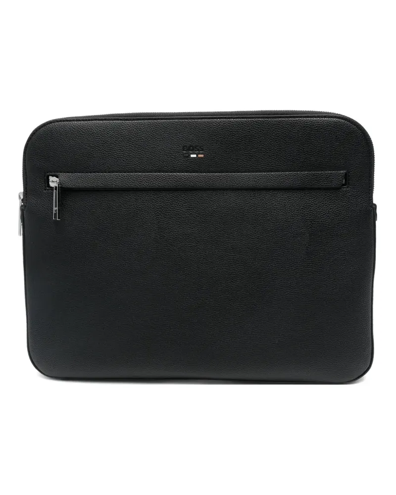 HUGO BOSS Laptophülle mit Reißverschluss - Schwarz Schwarz