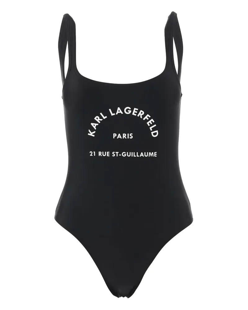 Karl Lagerfeld Rue St. Guillaume Badeanzug - Schwarz Schwarz
