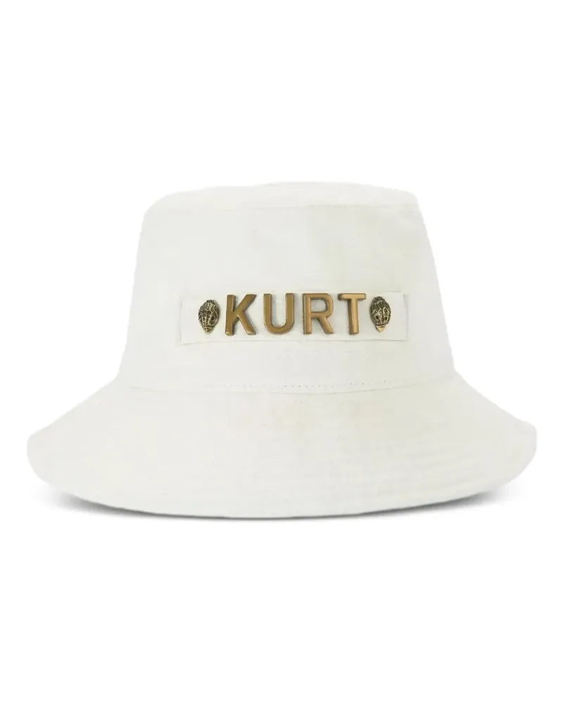Kurt Geiger Fischerhut mit Logo-Schild - Weiß Weiß
