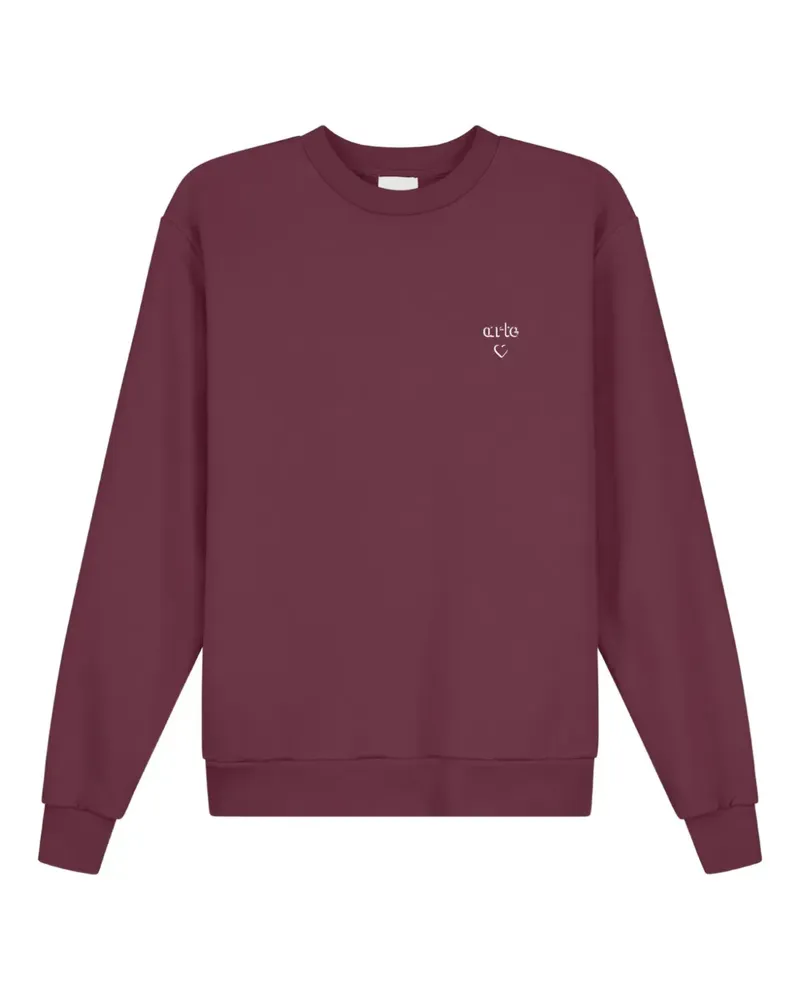 Arte Antwerp Sweatshirt mit Logo-Print - Rot Rot
