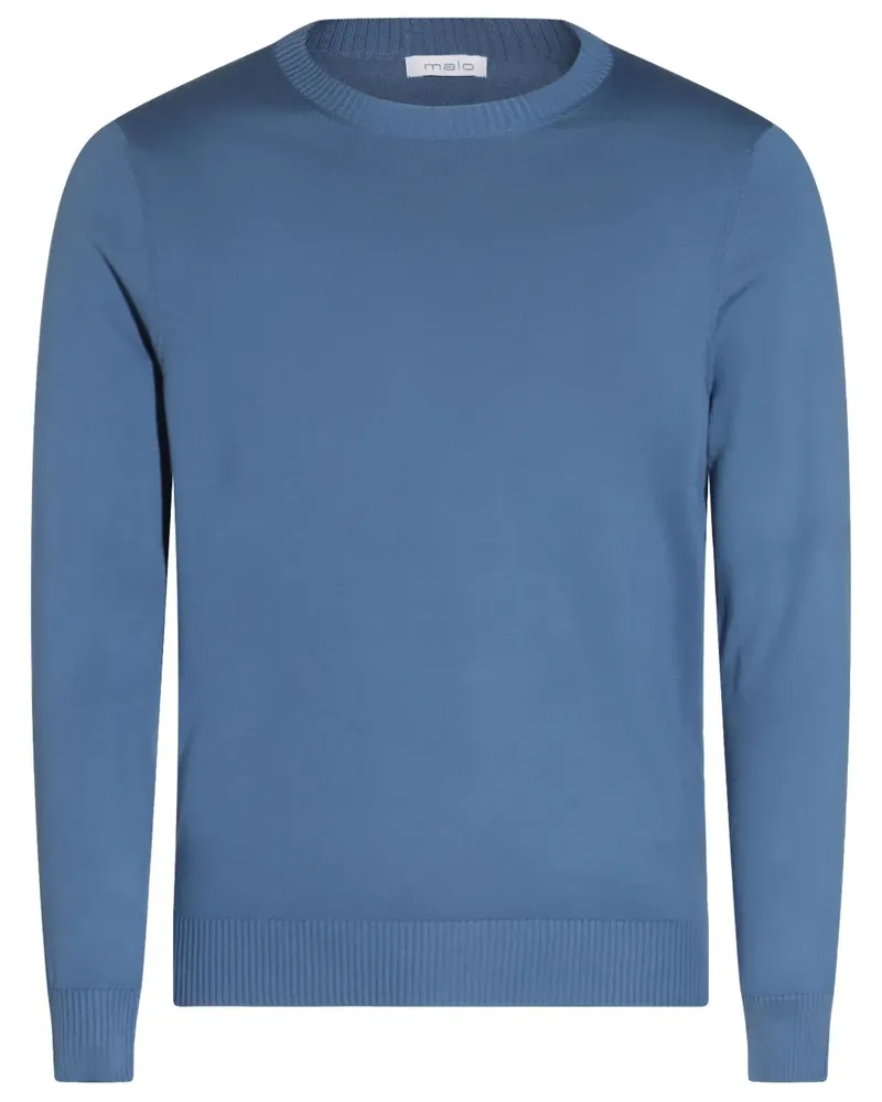 Malo Pullover mit rundem Ausschnitt - Blau Blau
