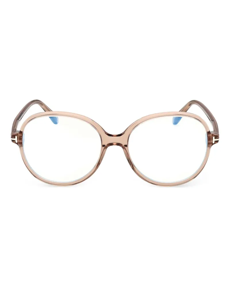 Tom Ford Brille mit rundem Gestell - Nude Nude
