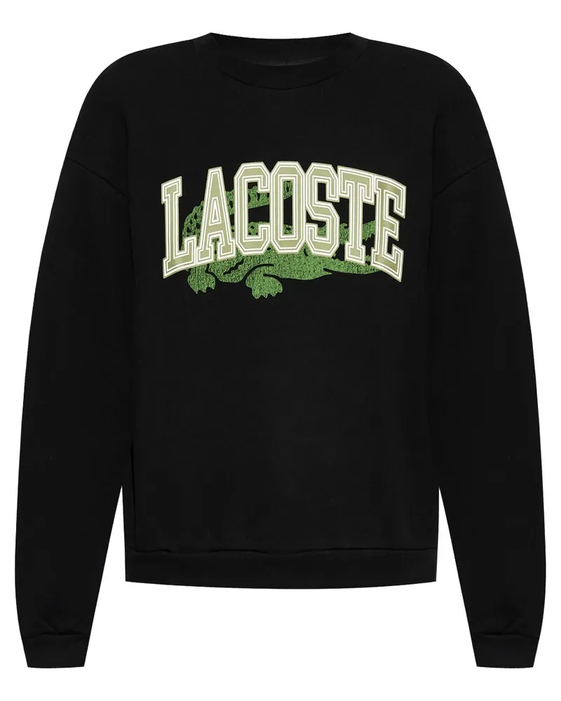 Lacoste Sweatshirt mit Logo-Print Schwarz