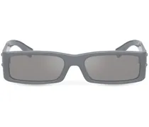 Sonnenbrille mit eckigem Gestell - Blau