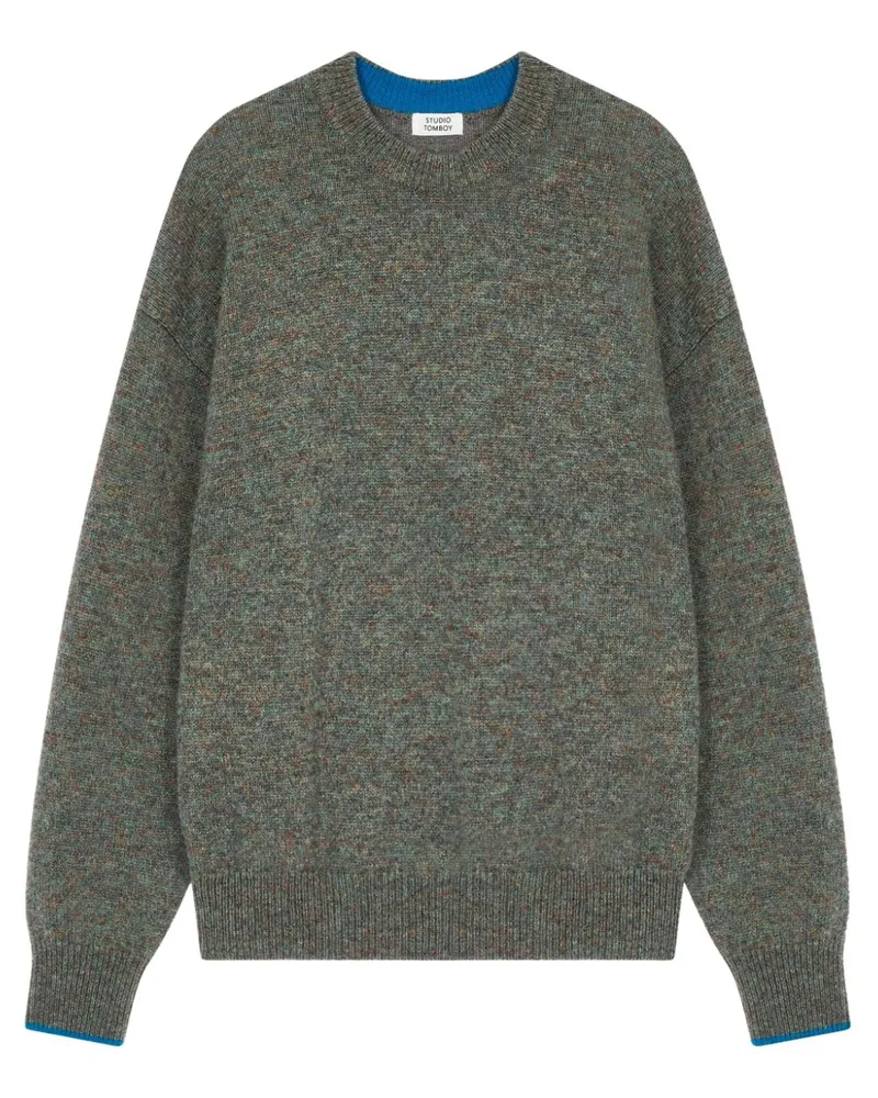 STUDIO TOMBOY Pullover mit meliertem Effekt - Grau Grau