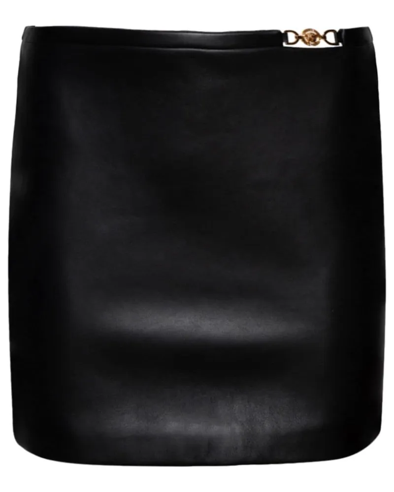 Versace Medusa '95 Minirock aus Leder - Schwarz Schwarz
