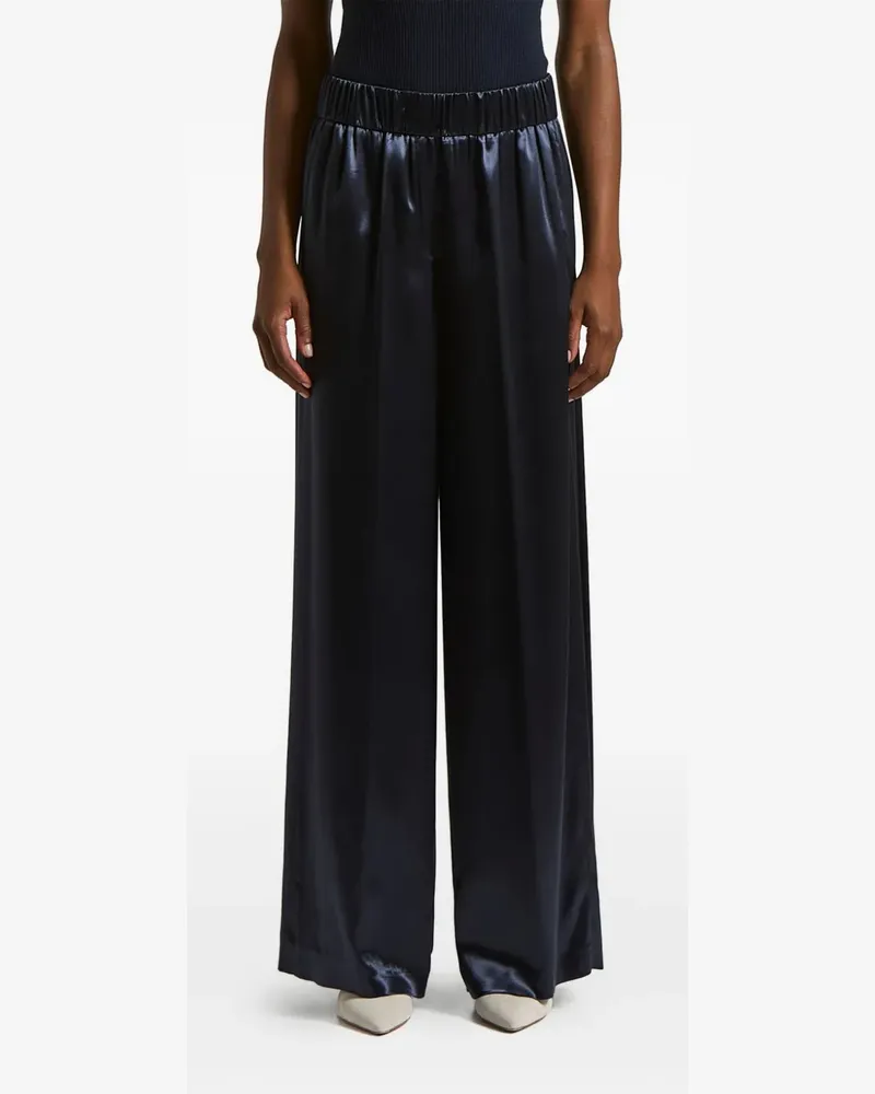 Peserico elasticated-waistline pallazo pants - Blau Blau