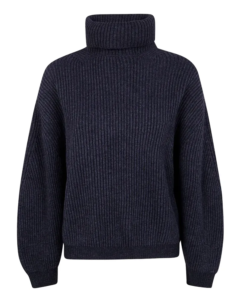 Semicouture Gerippter Casta Rollkragenpullover - Grau Grau