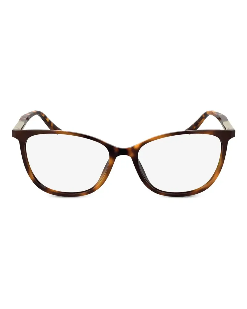 Calvin Klein Cat-Eye-Brille in Schildpattoptik - Braun Braun