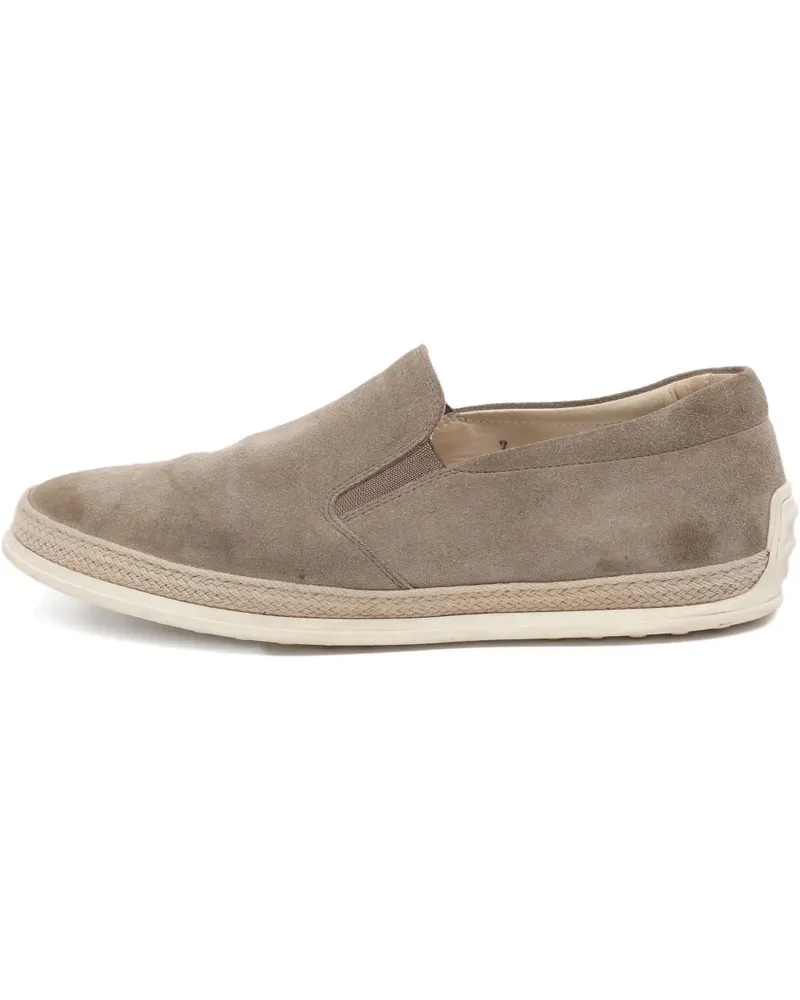 TOD'S slip-on suede loafers - Nude Nude
