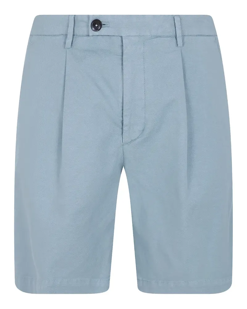 MICHAEL COAL Harry pleated shorts - Blau Blau