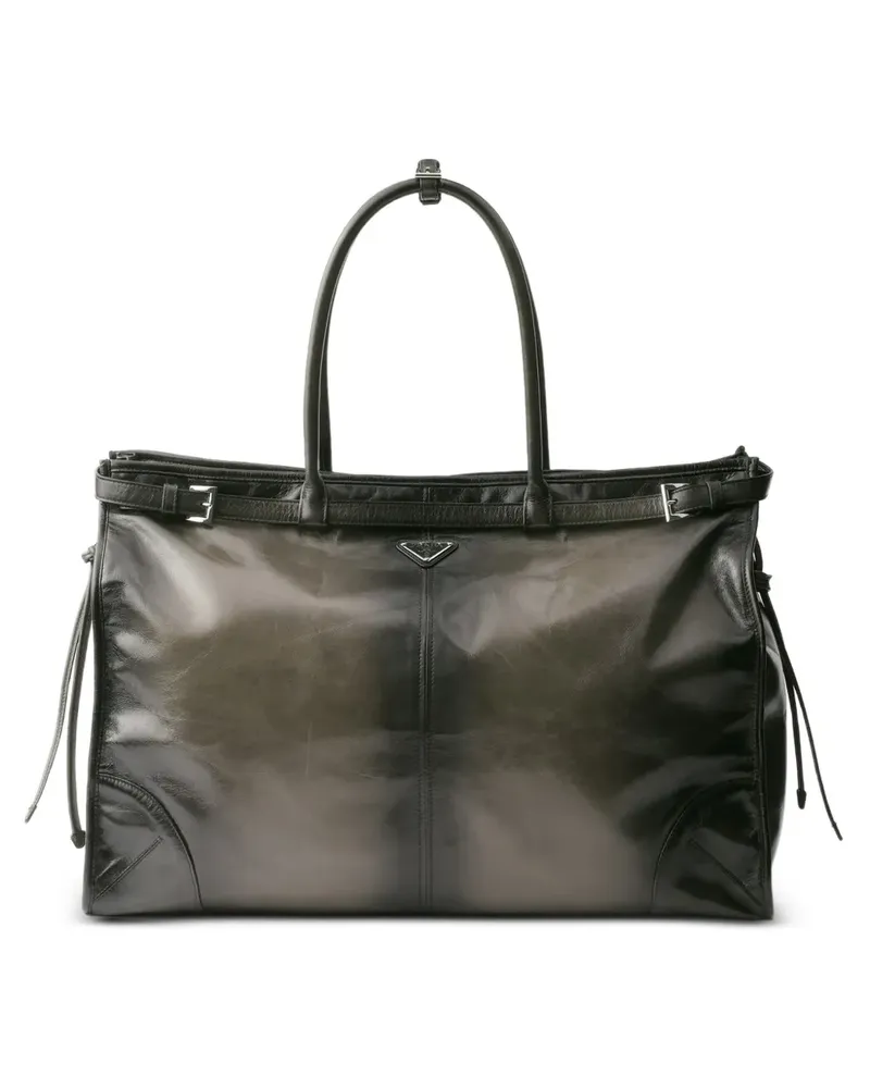 Prada Bonny Tote Bag aus Leder - Grün Grün