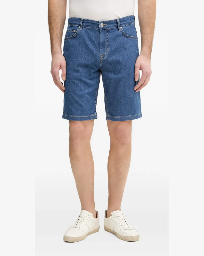 JOOP! Mabrouk logo-patch denim shorts - Blau Blau