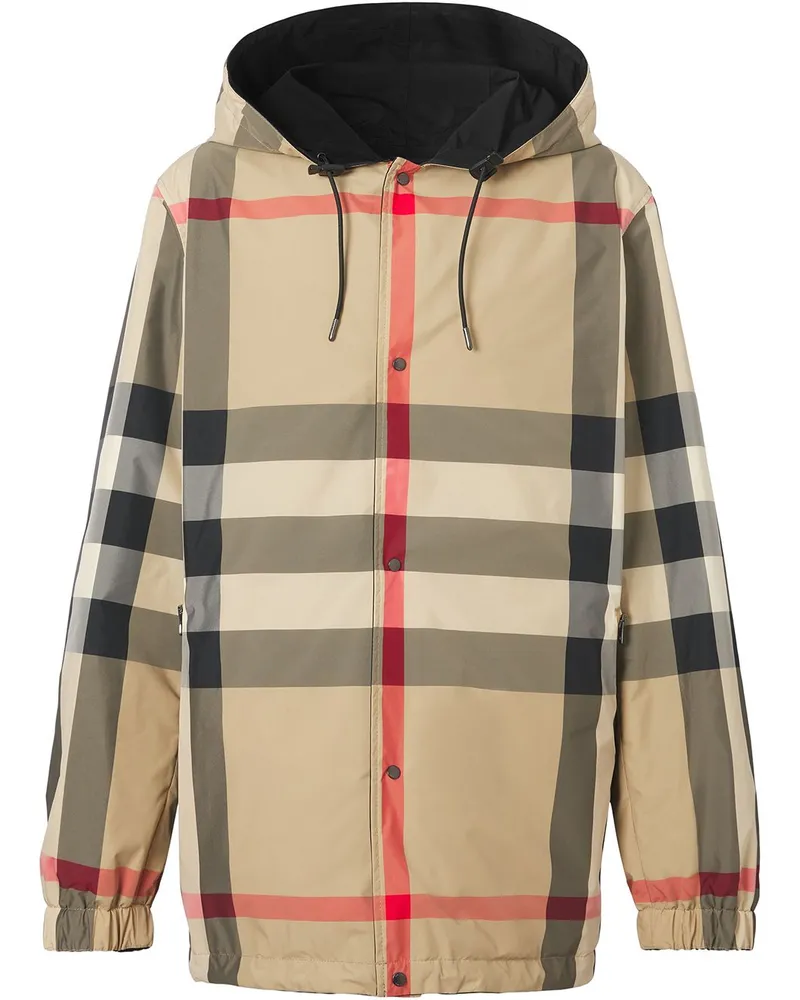 Burberry Wendbare Kapuzenjacke - Schwarz Schwarz