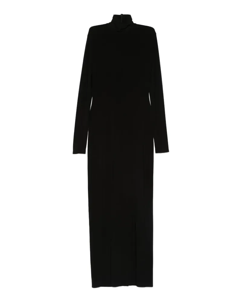 Norma Kamali long-sleeve maxi dress - Schwarz Schwarz