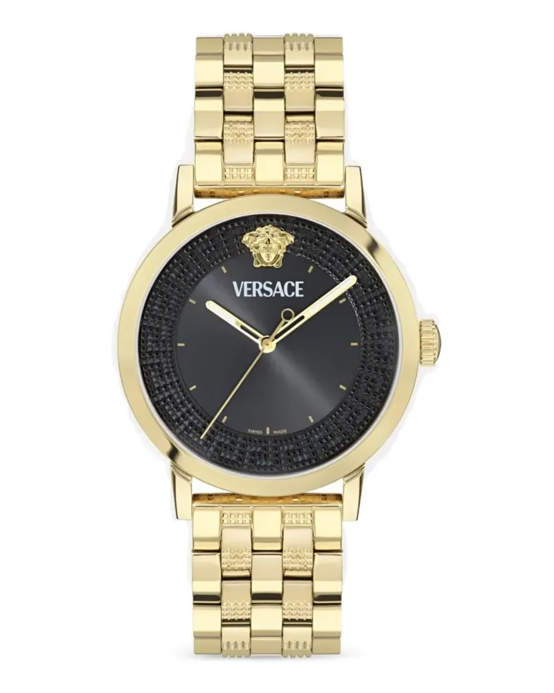 Versace Albireo Greca Armbanduhr 40mm - Schwarz Schwarz