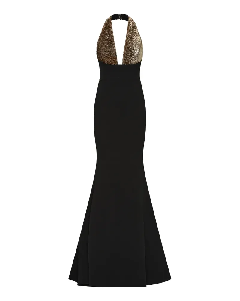 Rebecca Vallance Cambridge Neckholder-Abendkleid - Schwarz Schwarz