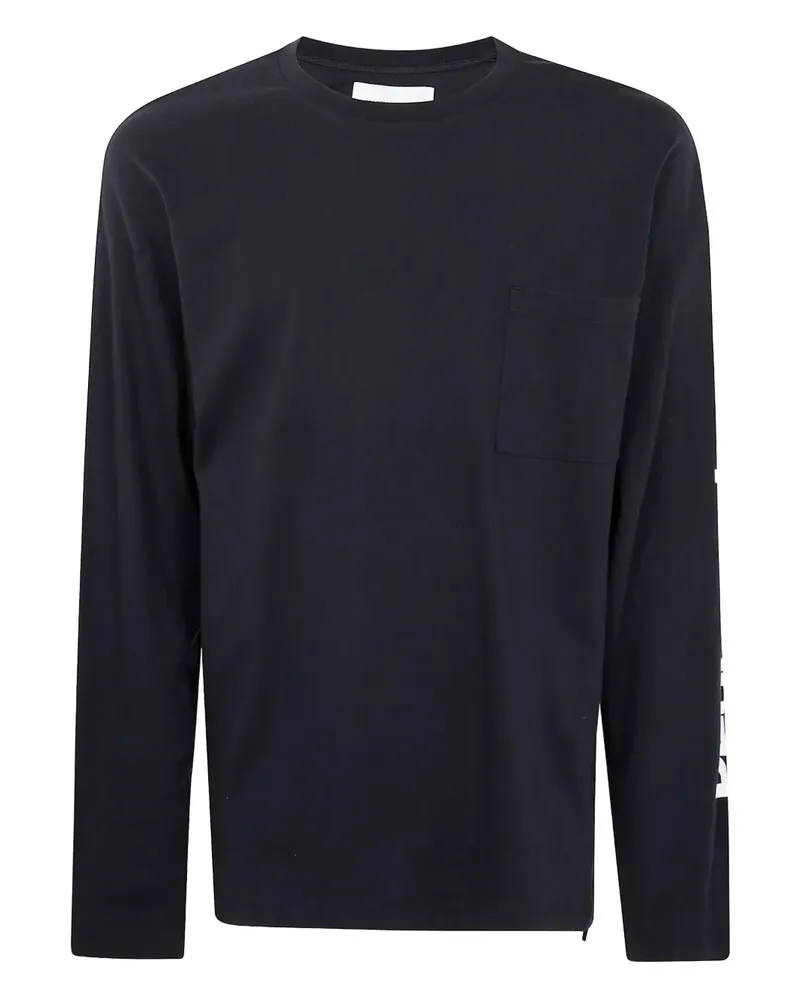 OAMC T-Shirt mit Brusttasche - Schwarz Schwarz
