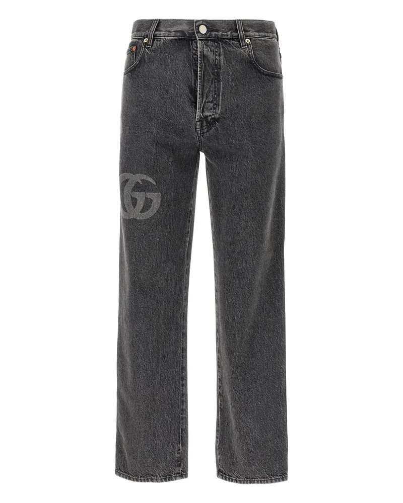 Gucci logo-detail slim-fit jeans - Grau Grau