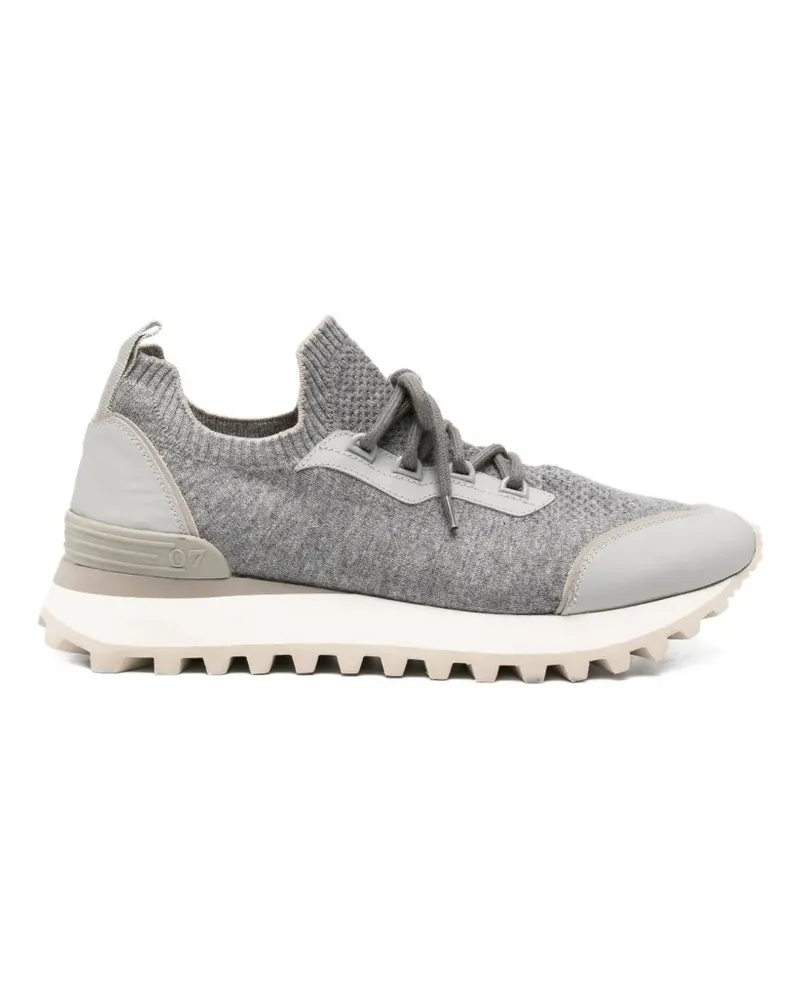 Eleventy Sneakers mit Einsätzen - Grau Grau