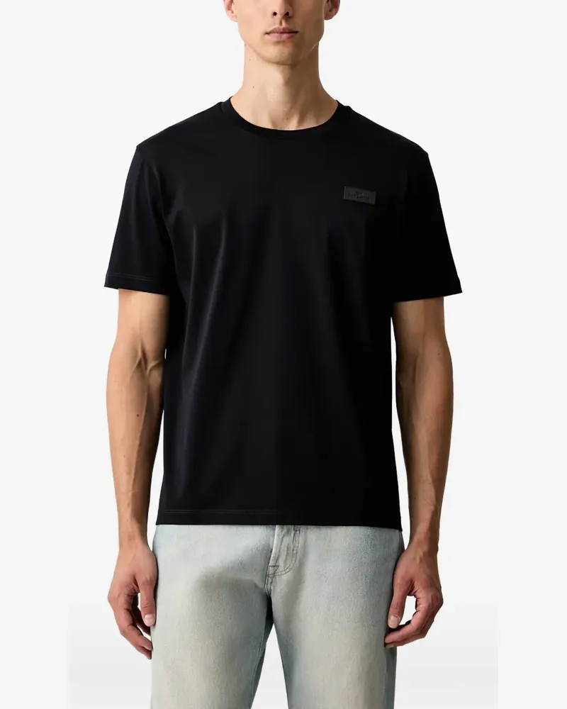 Paul & Shark T-Shirt mit Logo-Patch - Schwarz Schwarz