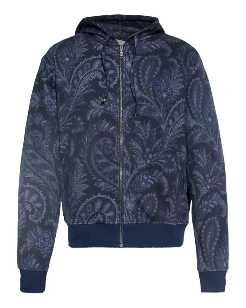 Etro Kapuzenjacke mit Paisleymuster - Blau Blau